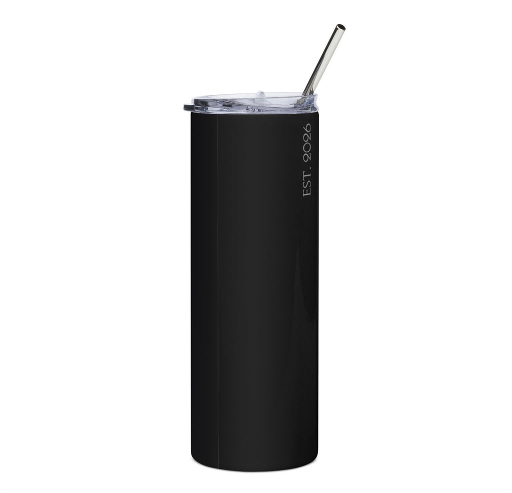 Y2K Silver Stainless Steel Tumbler 20oz