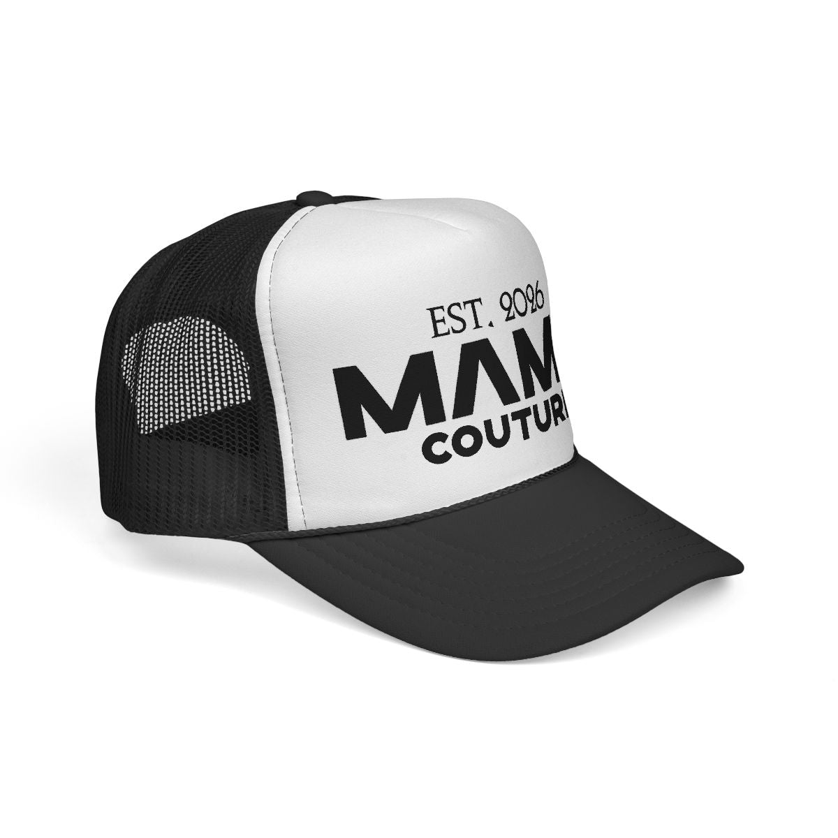 Retro Luxe White/Black Trucker Hat