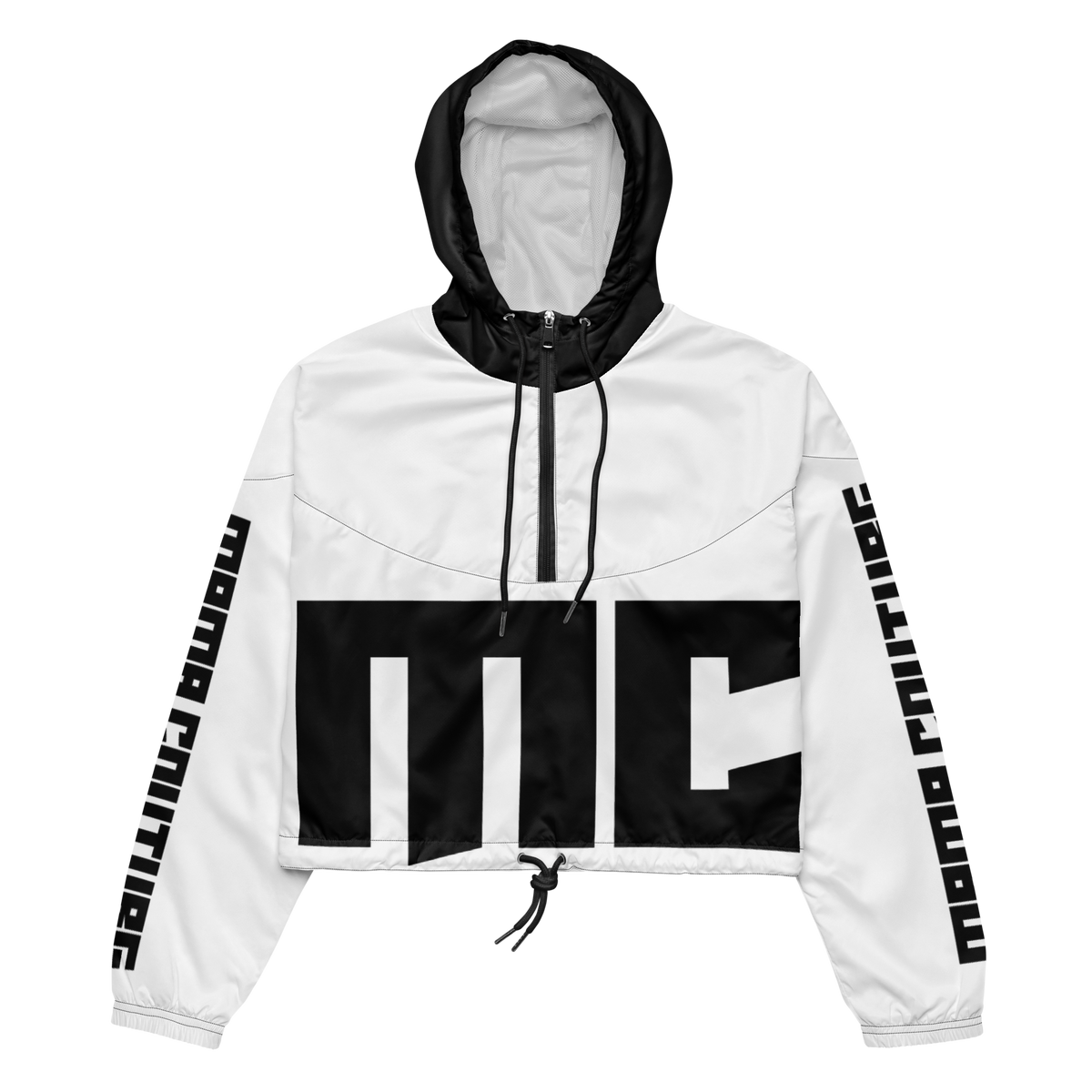 M.C. Studio Black & White 02 Women’s Cropped Windbreaker