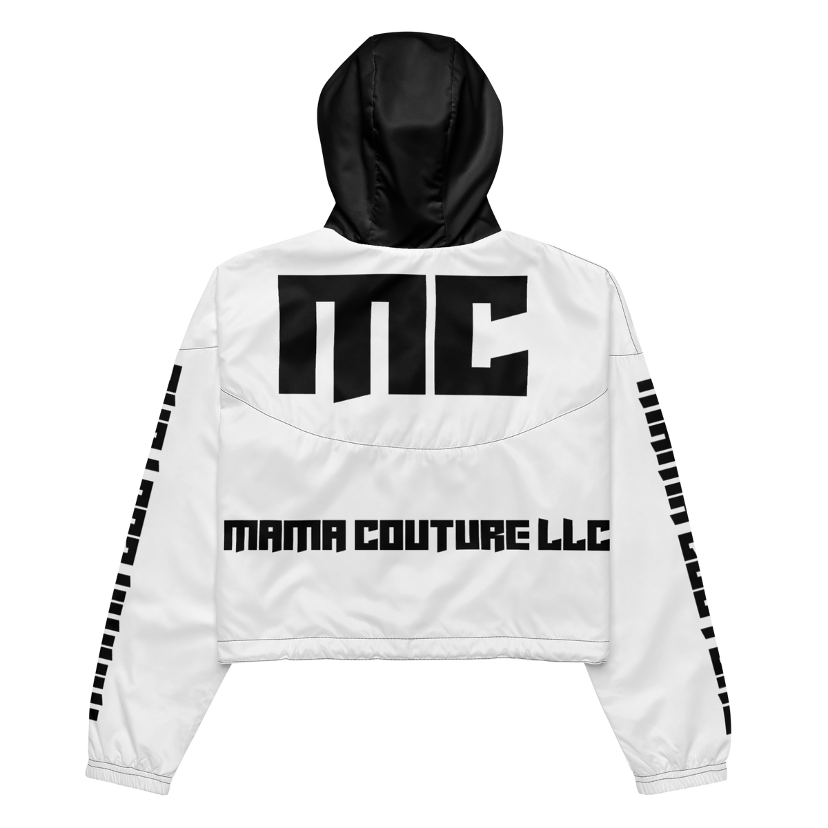 M.C. Studio Black & White 02 Women’s Cropped Windbreaker