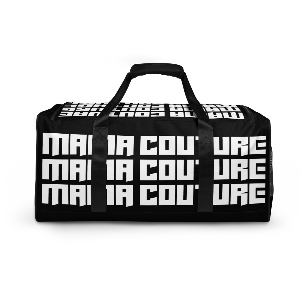 NEW! M.C. Studio Black & White 02 M/L Duffle Bag Gym/Travel