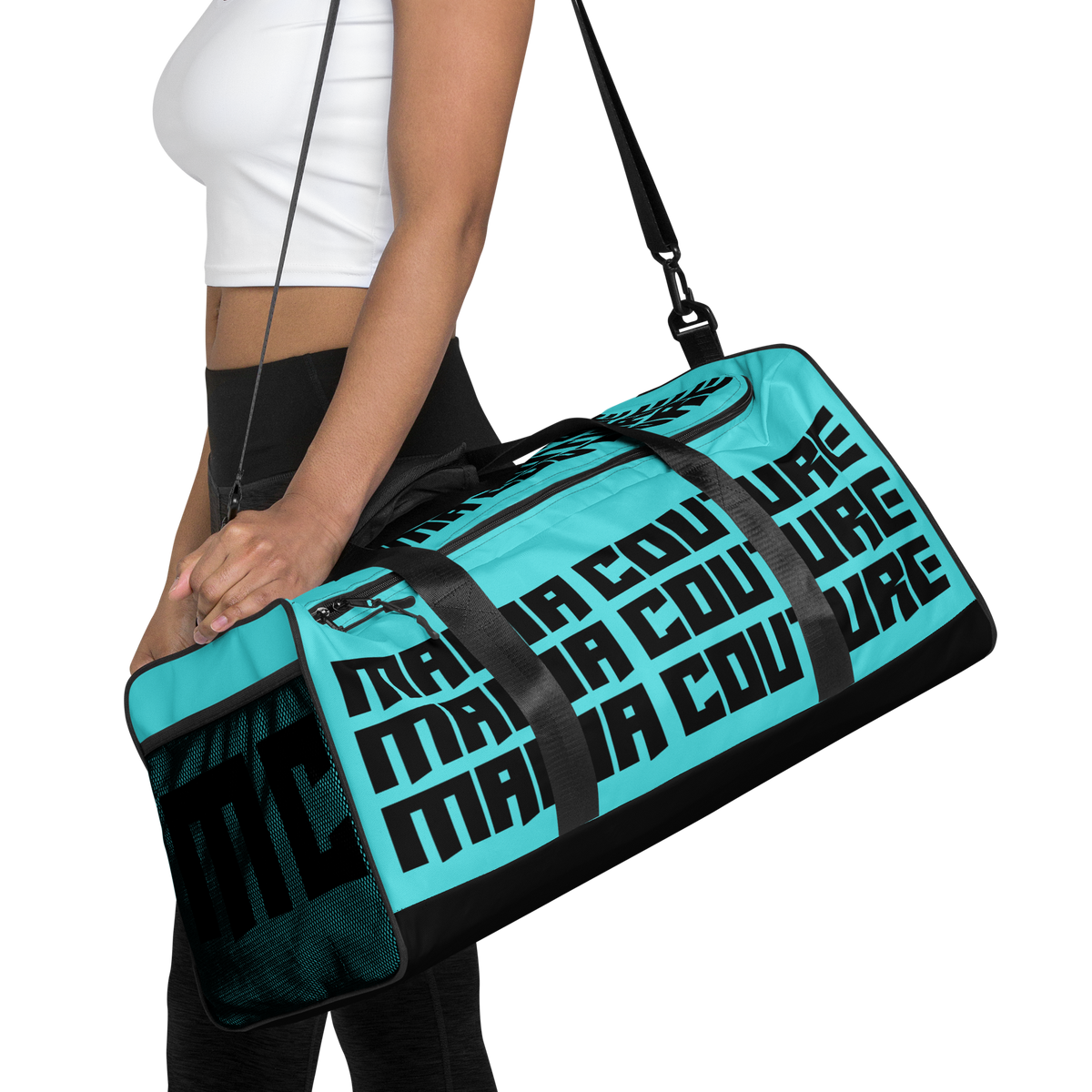 Caribbean Teal M/L Duffle Bag Gym/Travel