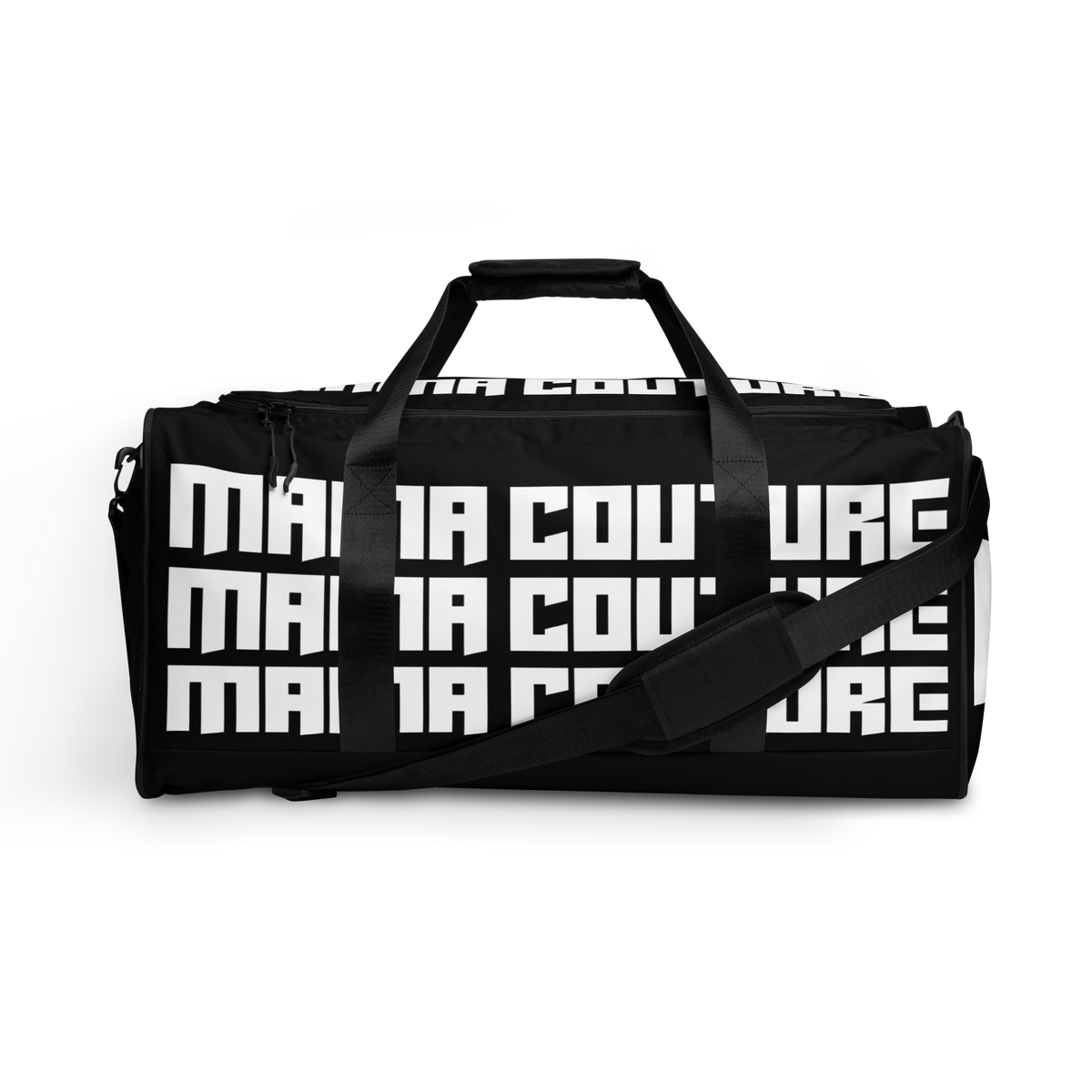 NEW! M.C. Studio Black & White 02 M/L Duffle Bag Gym/Travel