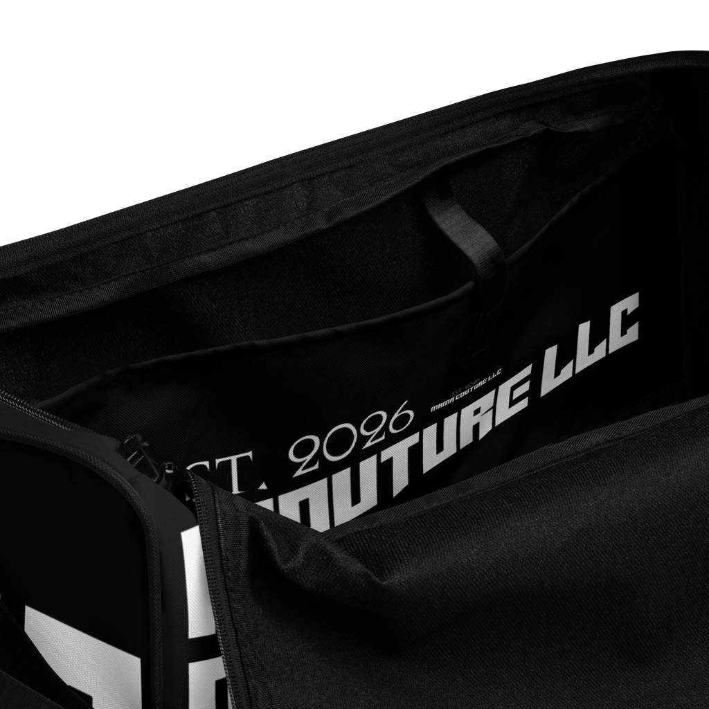 NEW! M.C. Studio Black & White 02 M/L Duffle Bag Gym/Travel