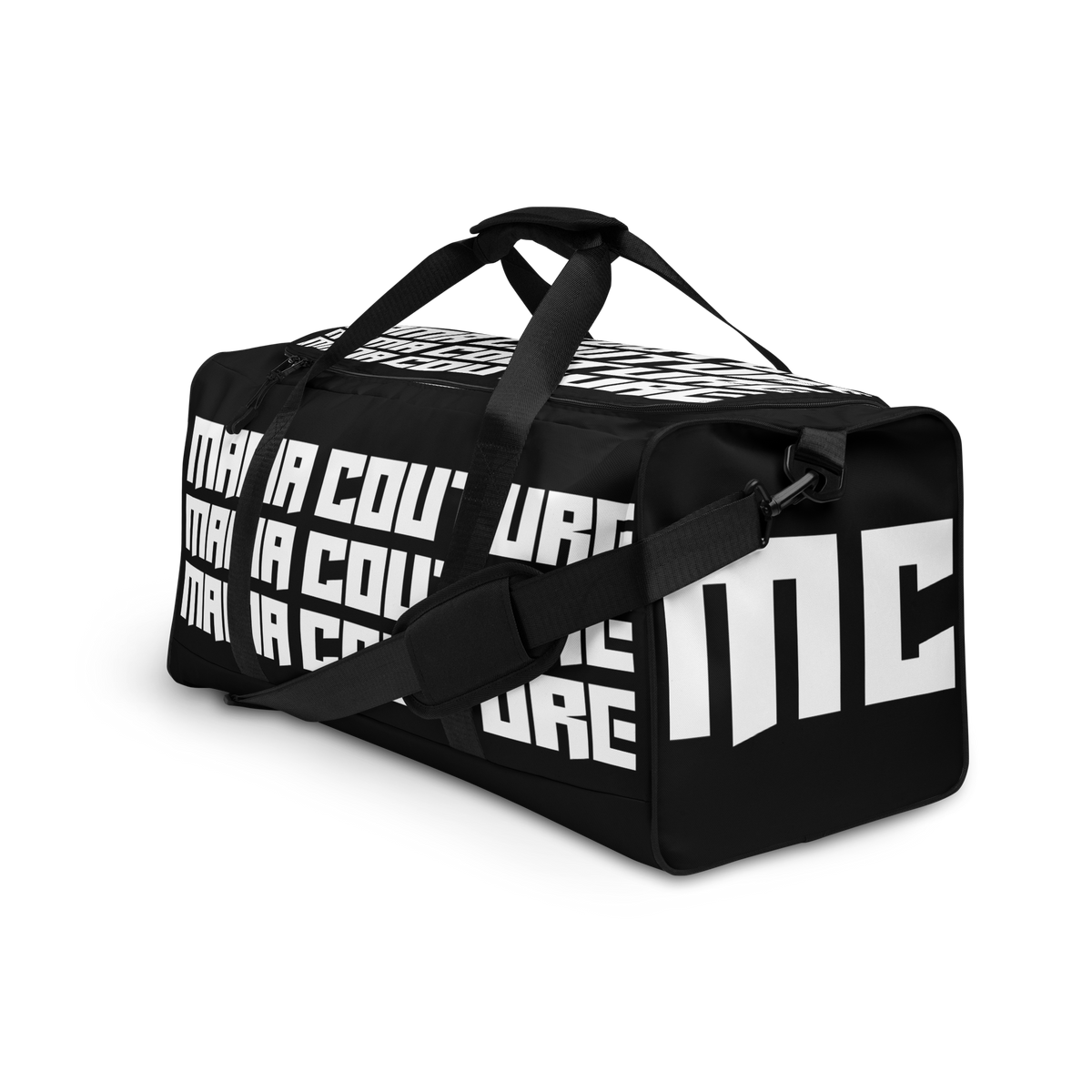 NEW! M.C. Studio Black & White 02 M/L Duffle Bag Gym/Travel