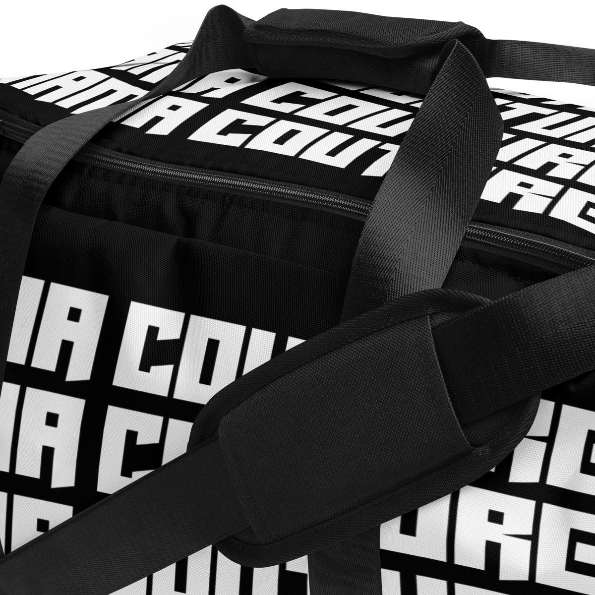 NEW! M.C. Studio Black & White 02 M/L Duffle Bag Gym/Travel