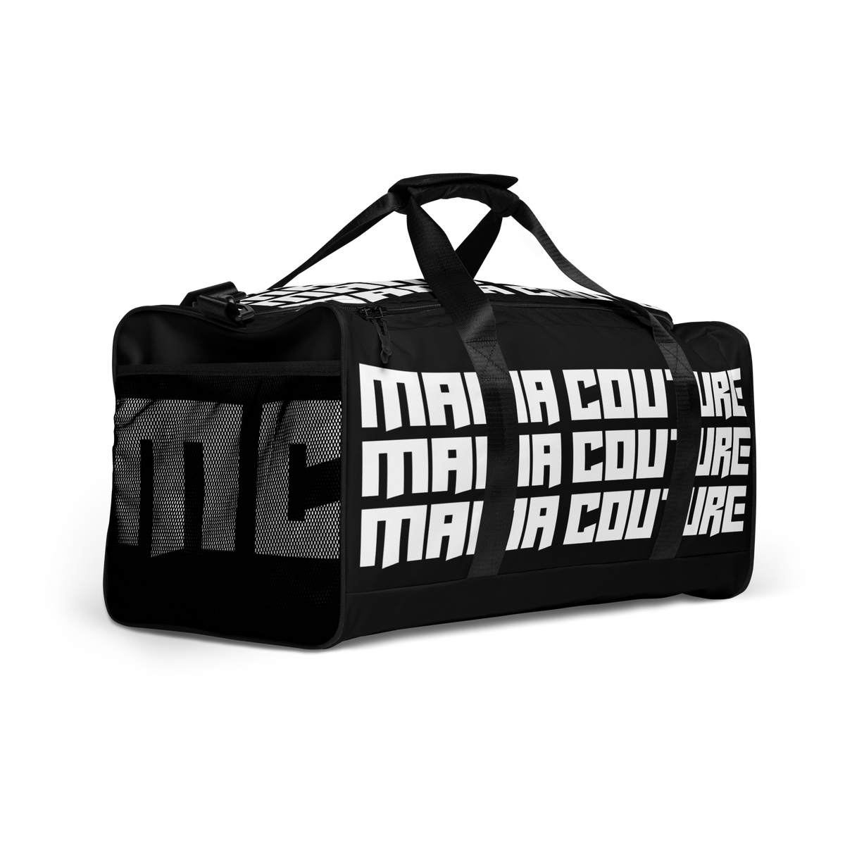 NEW! M.C. Studio Black & White 02 M/L Duffle Bag Gym/Travel